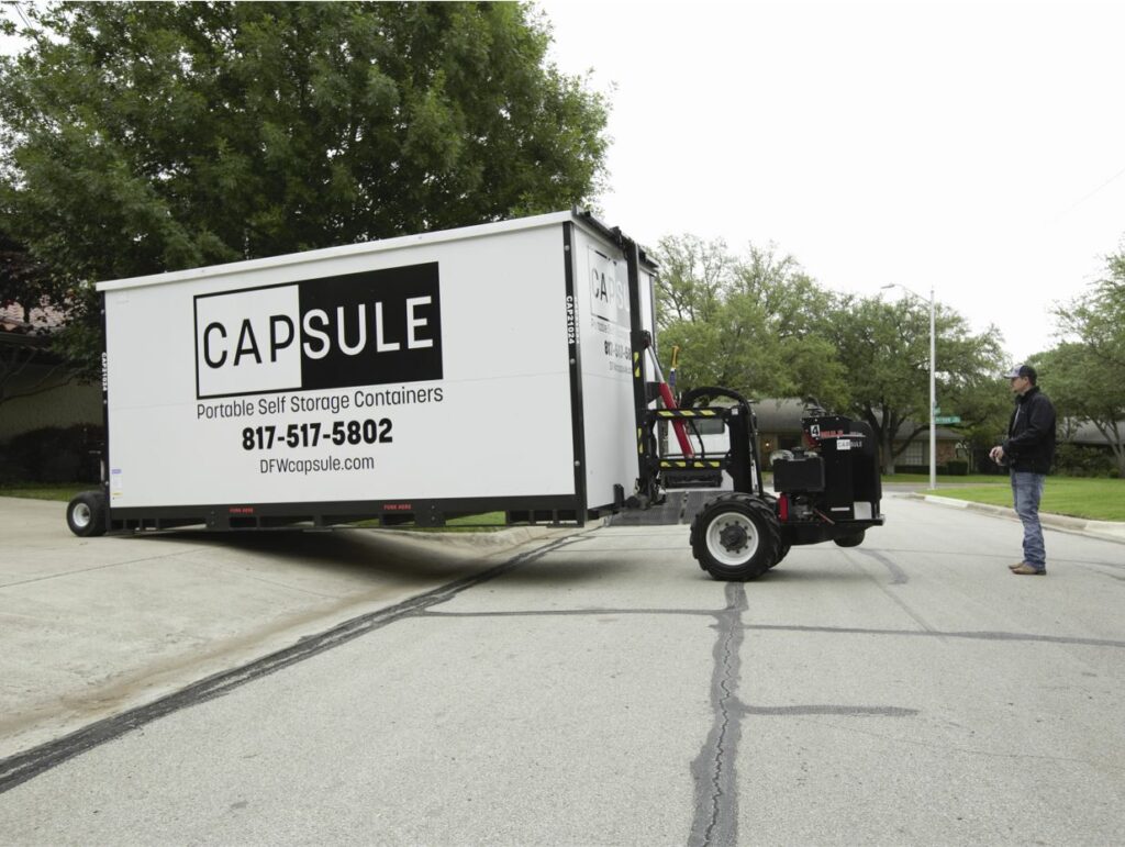 Capsule 8 x16 Portable storage and moving containers used for Residential relocation or onsite uses. 